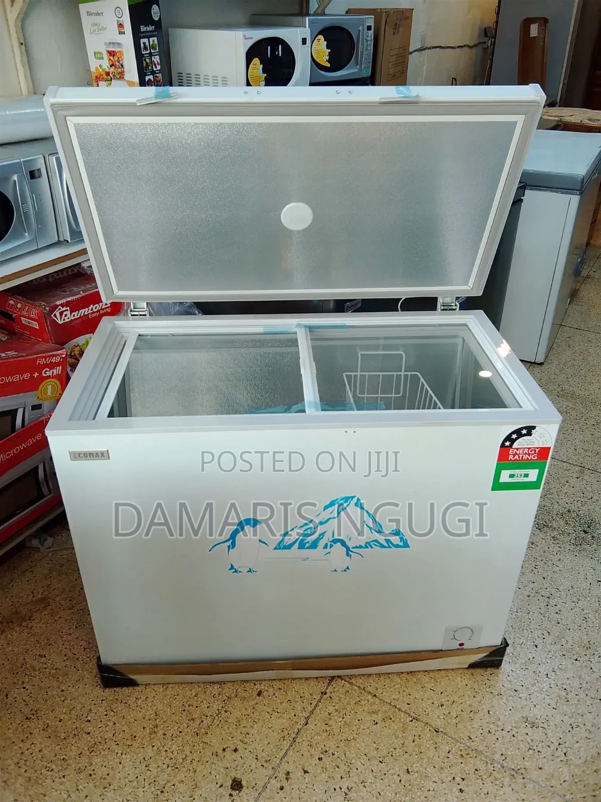 White Ecomax Deep Freezer