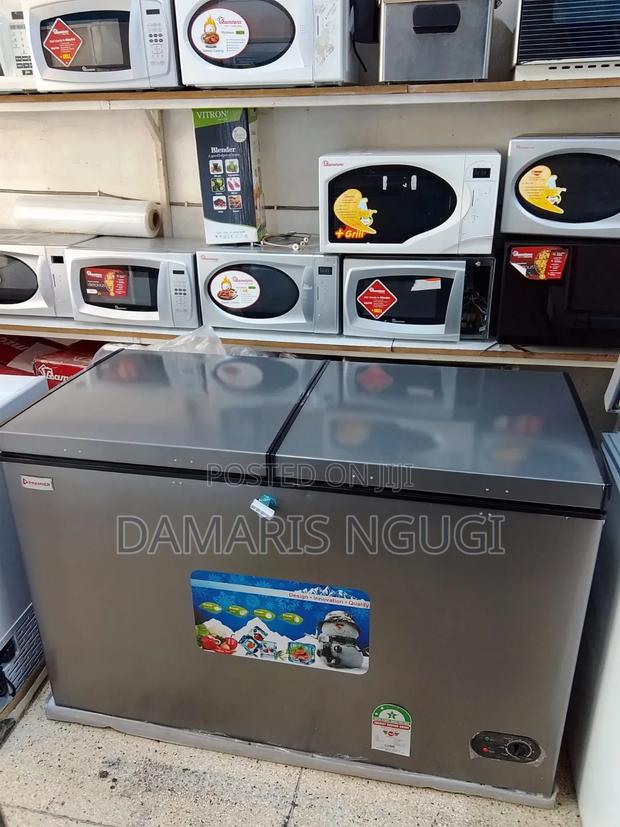 Gray Premier Double Deep Freezer - main view