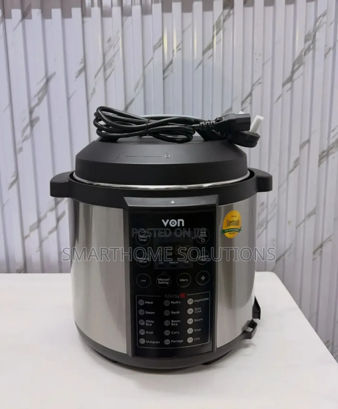 6 Litres Von Electric Pressure/ Rice Cooker - 15 in 1 Multifunction