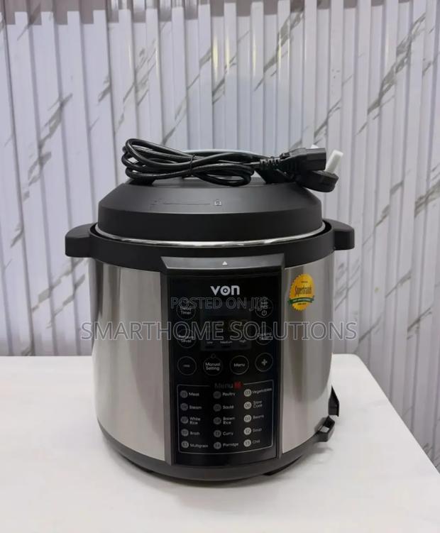6 Litres Von Electric Pressure/ Rice Cooker - 15 in 1 Multifunction