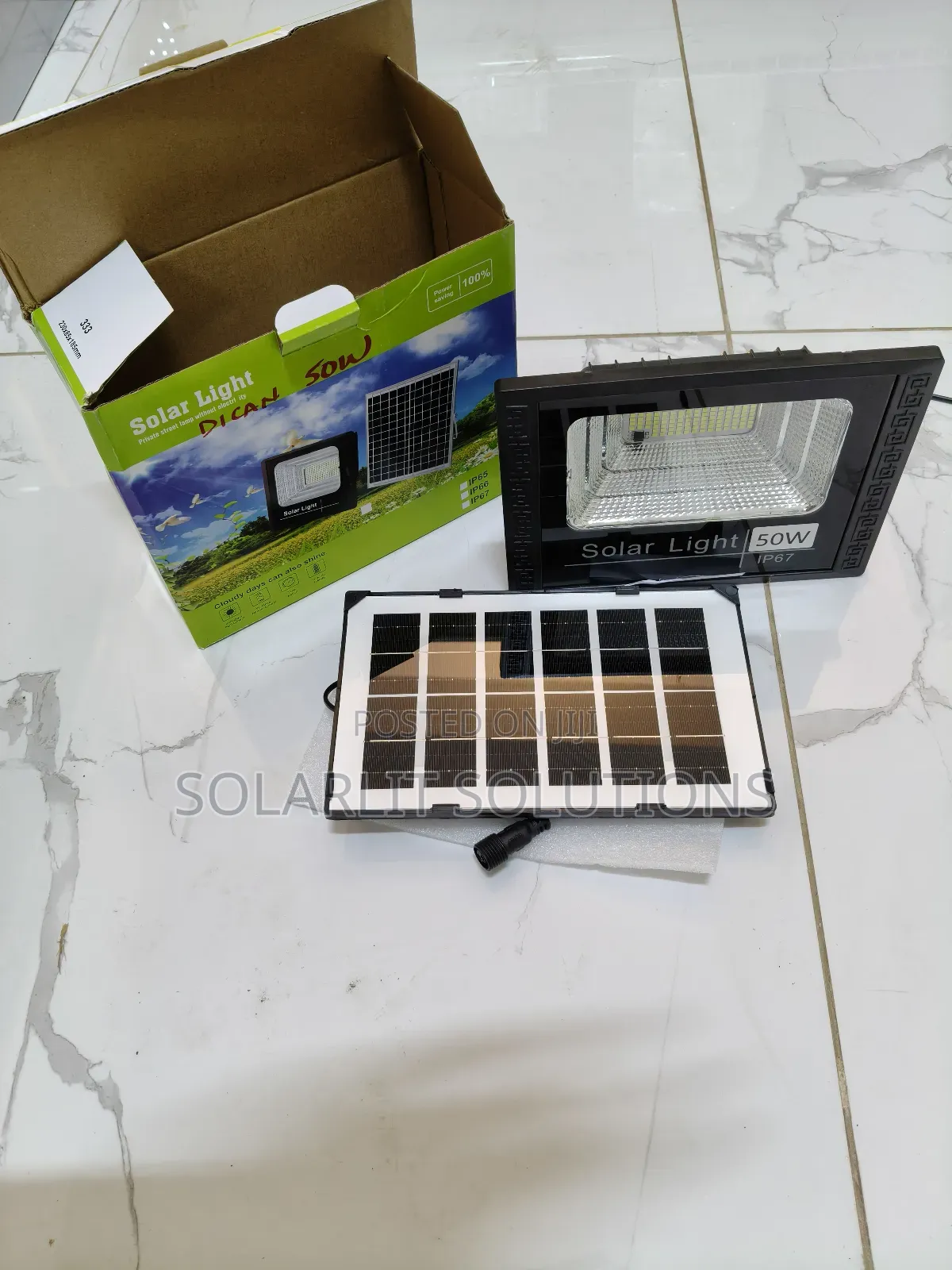 Ultra-Bright 50w Solar Led Floodlight for Outdoors