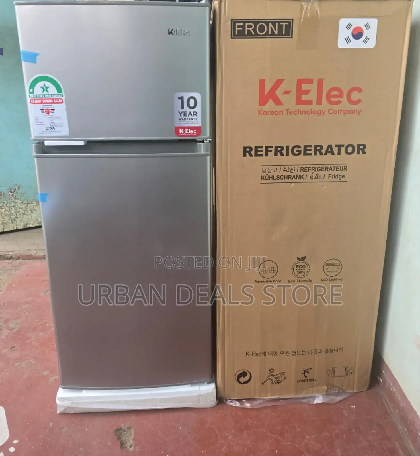 Klec 128 LTRS Double Door Refrigerator