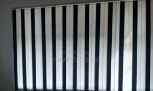 White and Blue Rationed Mixture , Vertical Office Window Blinds