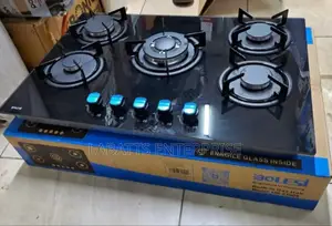 Bolesi Inbuilt 5-Burner Full Gas Tempered Glass Cooker( Full Gas)