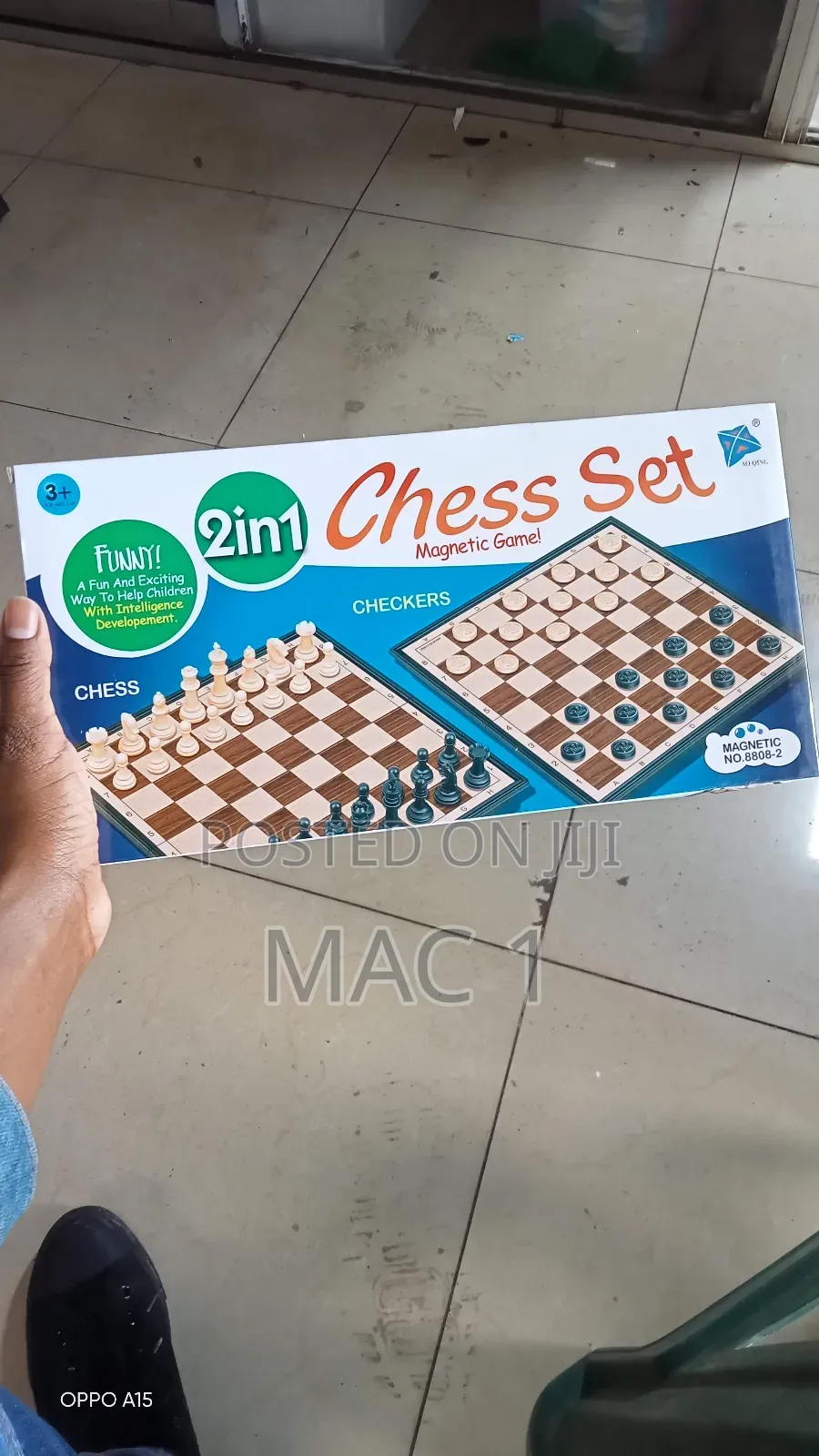 2 in 1 Chess Set Chess and Draughts
