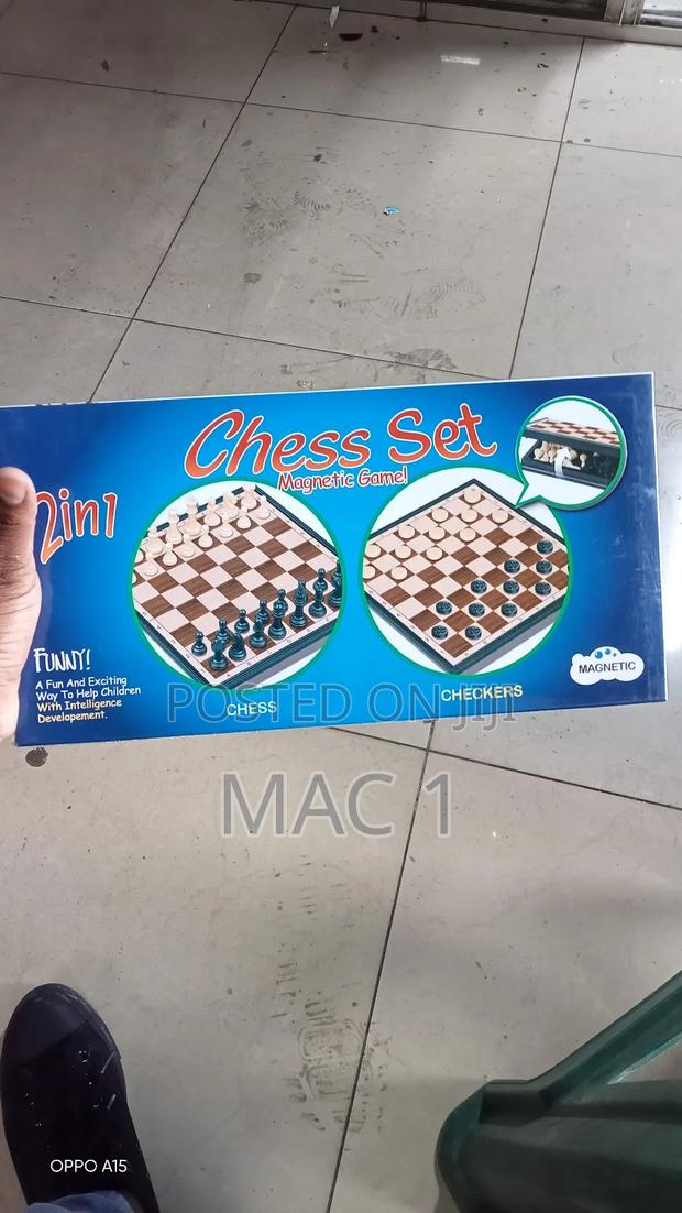 2 in 1 Chess Set Chess and Draughts - thumbnail 2