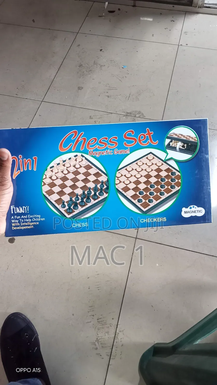 2 in 1 Chess Set Chess and Draughts