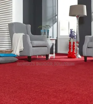 Bright Red Usa Wall to Wall Carpet