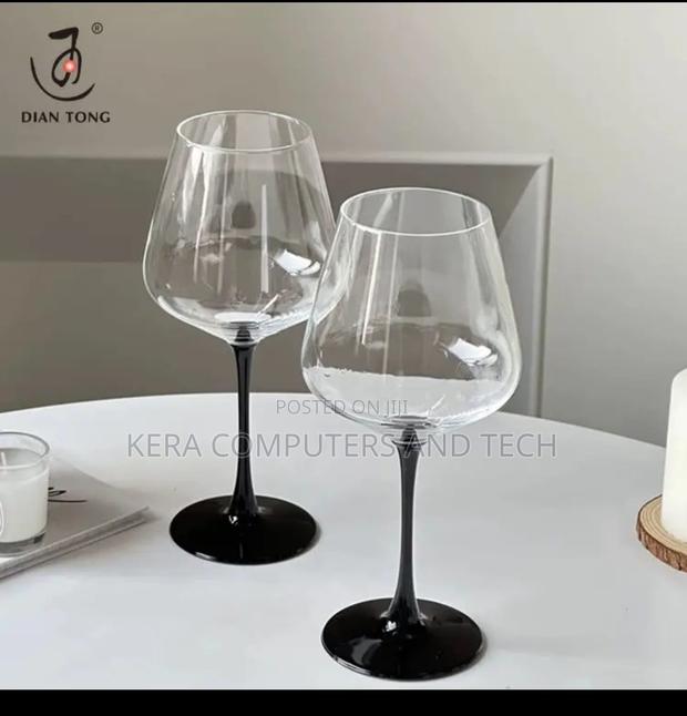 Available Elegant Burgundy Crystal Wine Glassluxury Crystal Wine Glass - main view