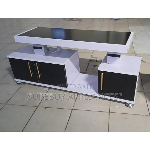 4ft Istanbul Tv Stand MDF Wooden Cabinet With Led Lighting Storage