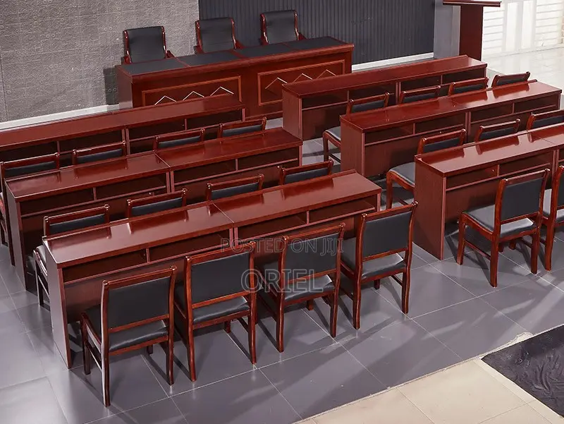 Office Chair : Wooden Frame Conference Office Seat