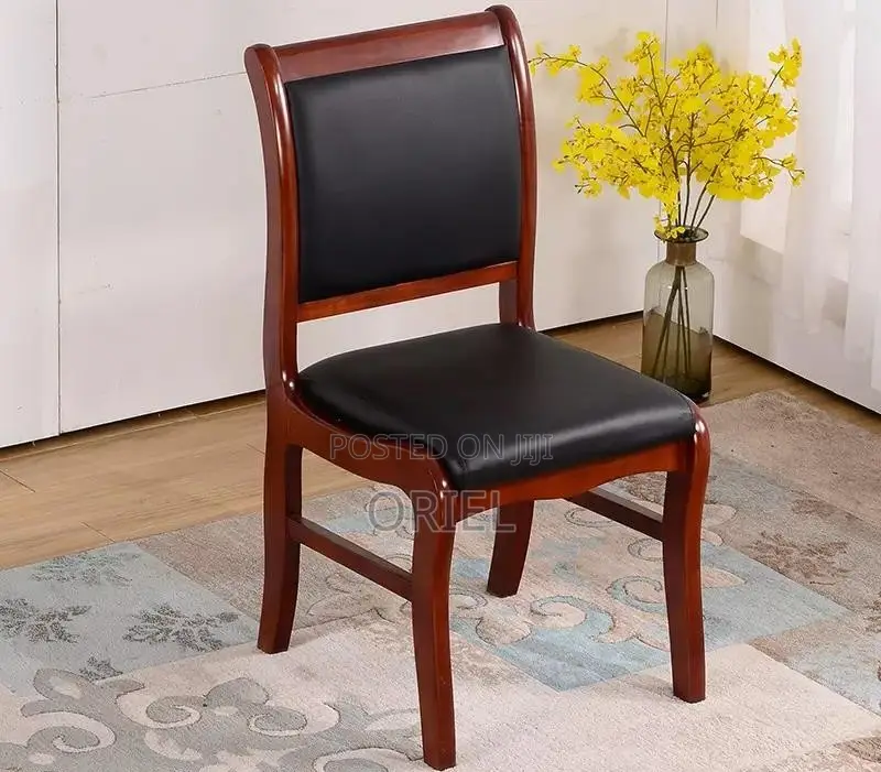 Office Chair : Wooden Frame Conference Office Seat
