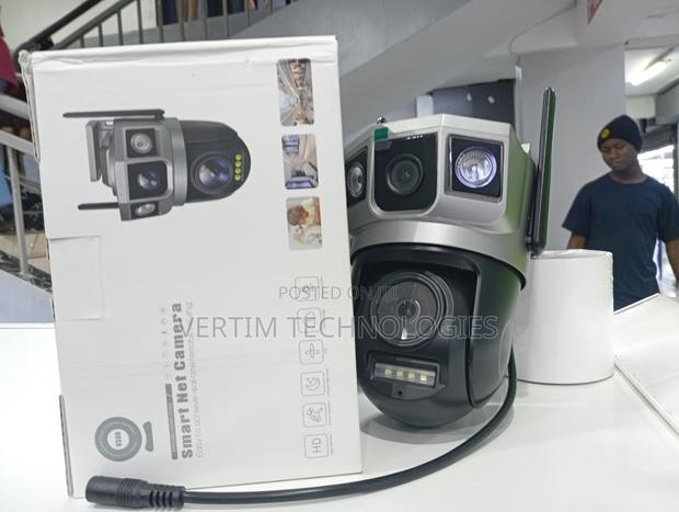 Dual Lens Wifi Ac Powered CCTV PTZ Dome Camera