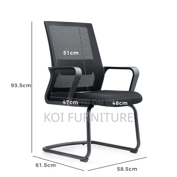 Office Chairs; Mesh Office Chairs With Sled Based - thumbnail 6