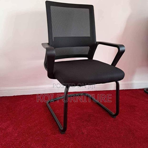 Office Chairs; Mesh Office Chairs With Sled Based - thumbnail 7
