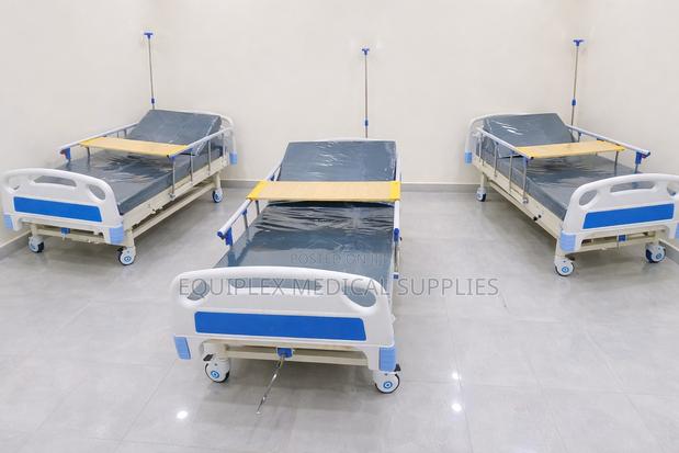 High Quality Hospital Bed (Single-Crank) (With Mattress and Iv Pole) - main view