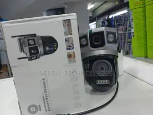 4g Simcard Dual Lens Indoor Ac Powered PTZ Camera Wit 2way Audio