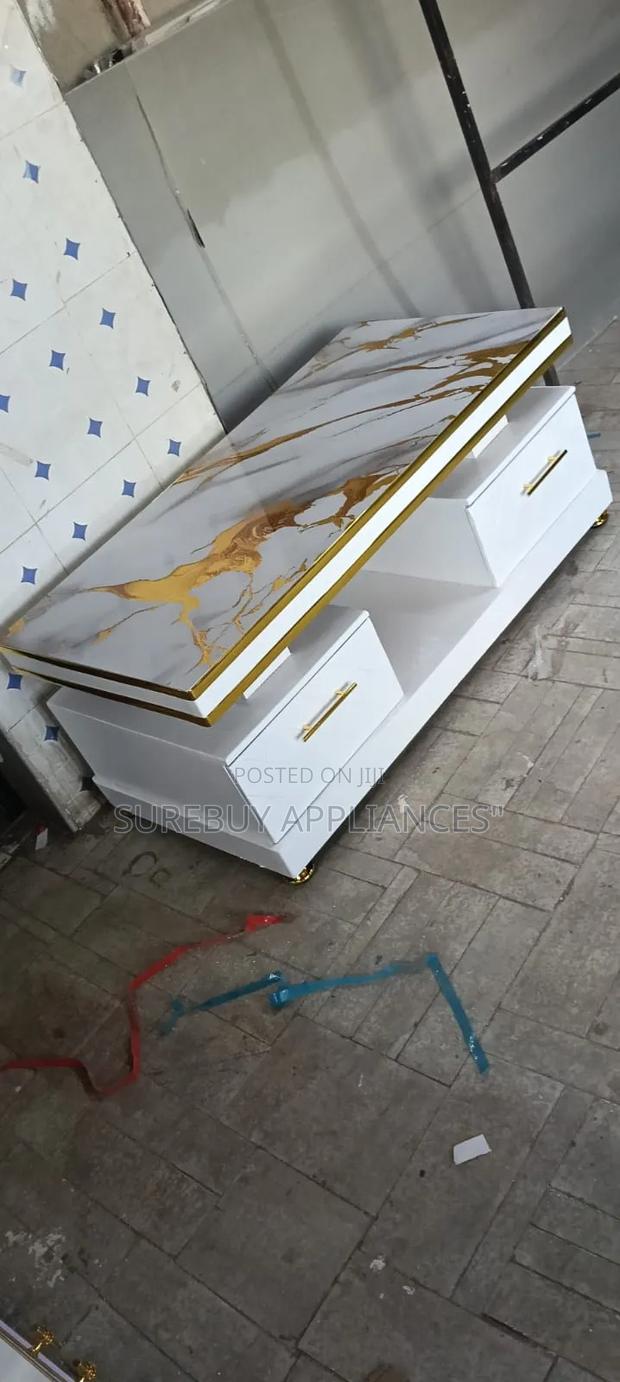 Executive Coffee Table With Marble Finish - main view