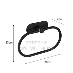  Minimalist Black Wall-Mounted Towel Holder