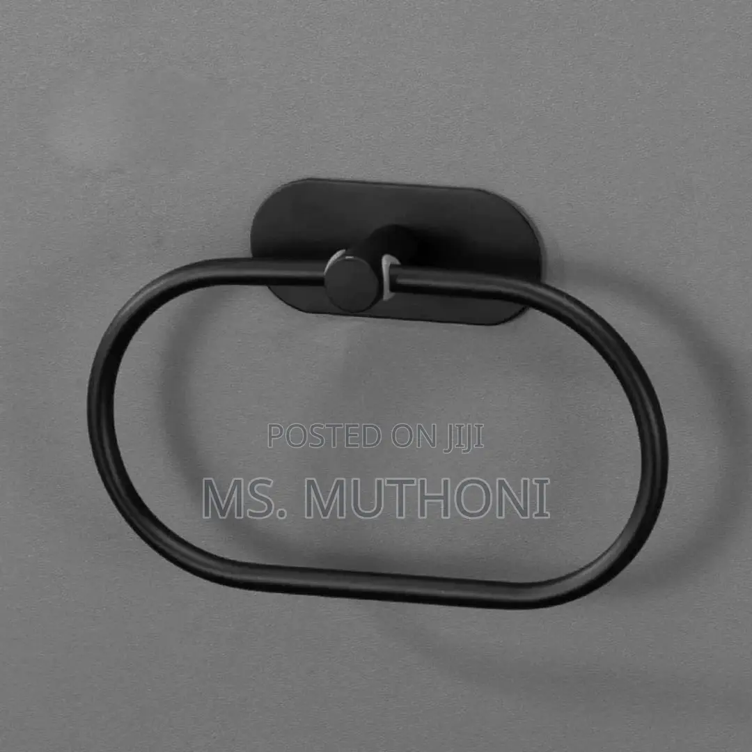  Minimalist Black Wall-Mounted Towel Holder