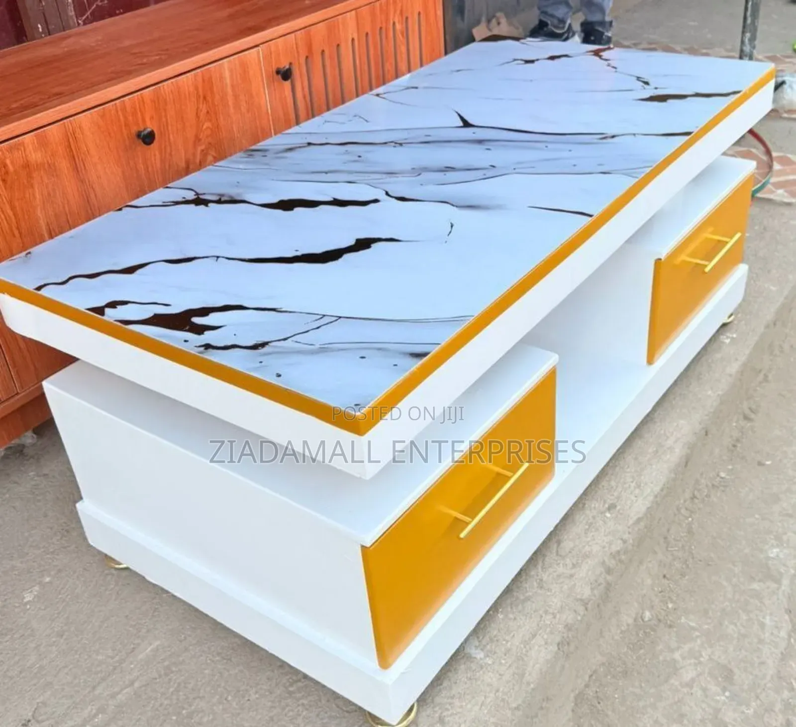 Coffee Table Luxury Executive Coffee Table With Elegant Marble Finish