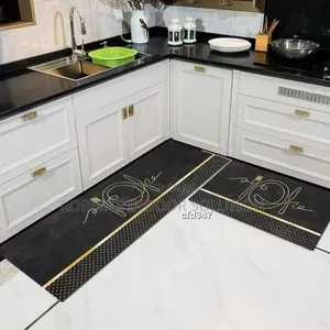 Polyester Underside 2pc Kitchen Floor Mats