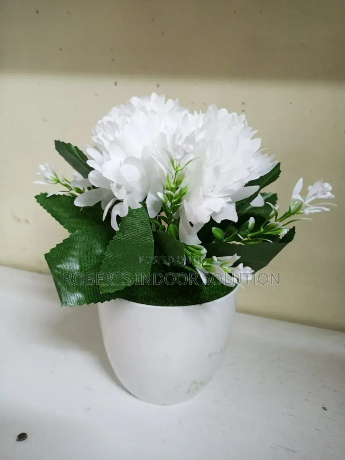 Mini Artificial White Decor Flowers