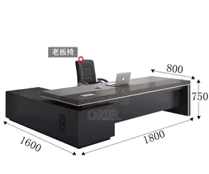 Office Desk : Office 1.8m Executive Managers Desk L-Shaped