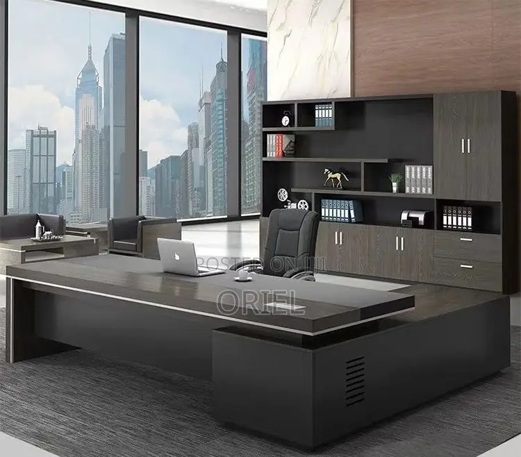 Office Desk : Office 1.8m Executive Managers Desk L-Shaped