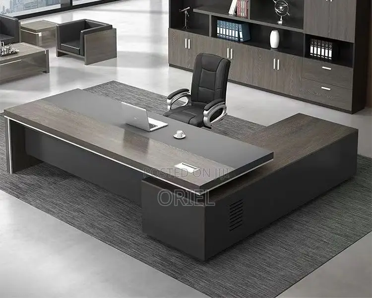 Office Desk : Office 1.8m Executive Managers Desk L-Shaped