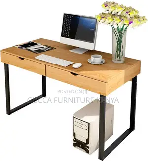 Compact Clerical Study Desk With Storage Drawers