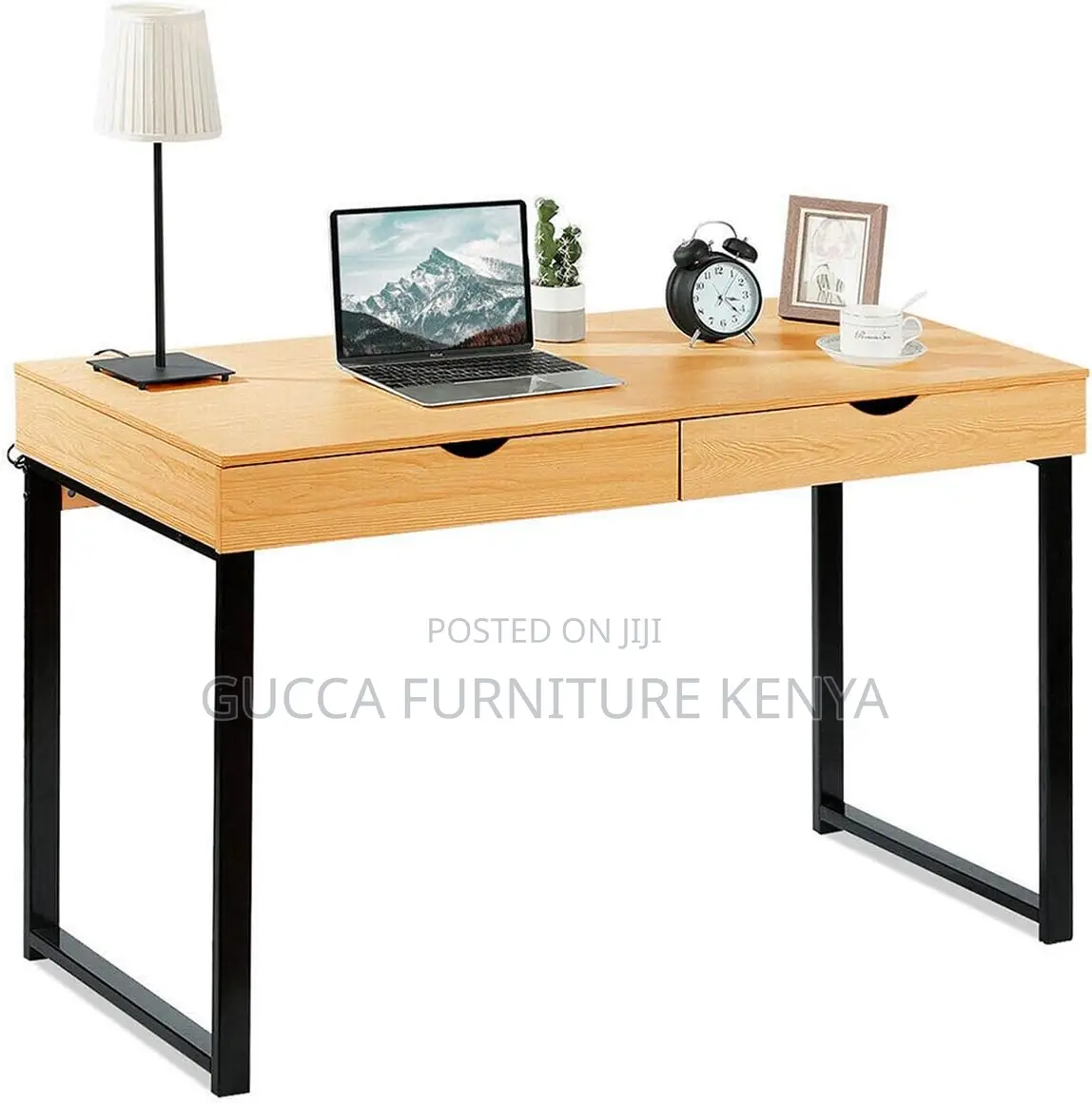 Compact Clerical Study Desk With Storage Drawers
