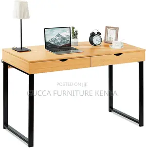 Compact Clerical Study Desk With Storage Drawers