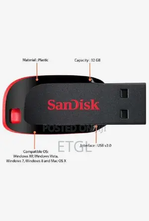 Sandisk Cruzer Blade 16gb Flash
