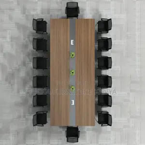 2.4m Brown Executive Office Boardroom Table