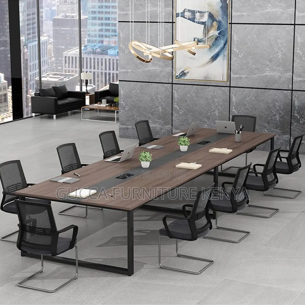 2.4m Brown Executive Office Boardroom Table