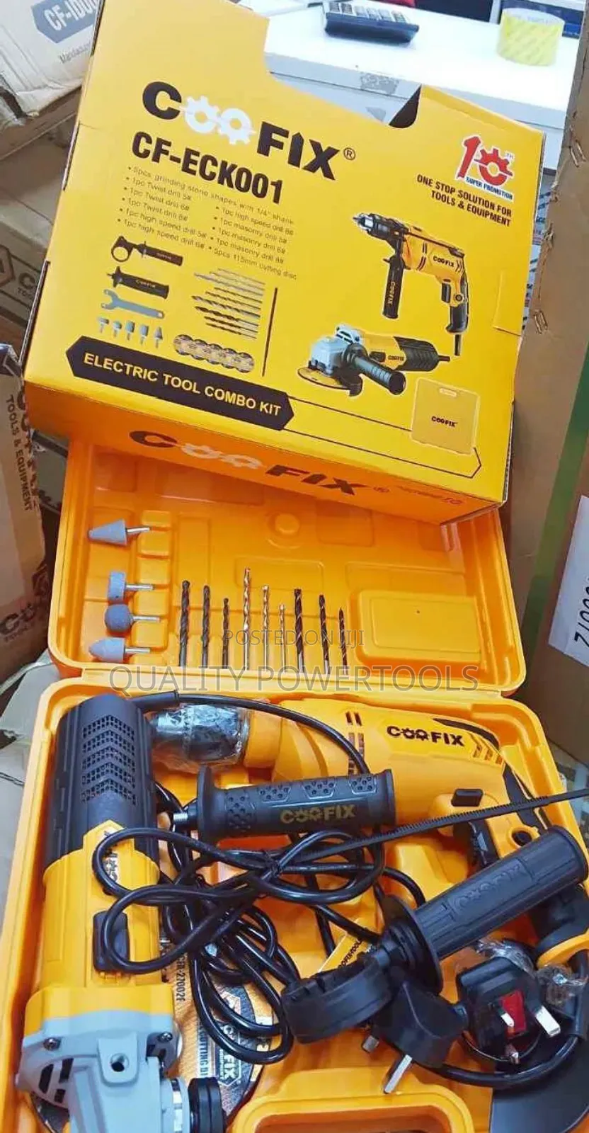 Coofix Combo Kit(4inch Grinder Impact Drill)