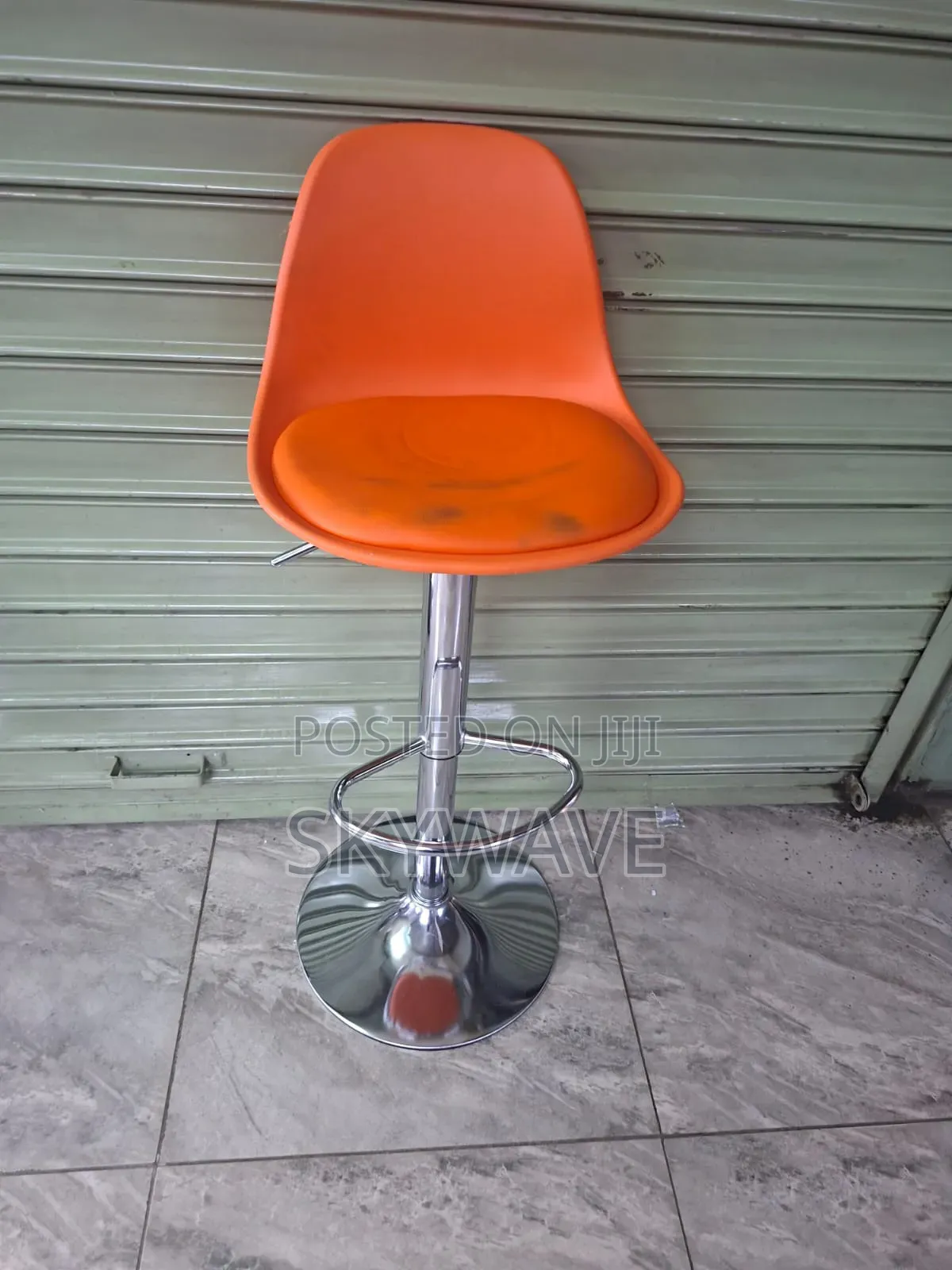 Orange Bar Stool