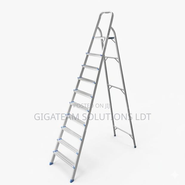 10 Step Aluminium Household Step Ladder - main view