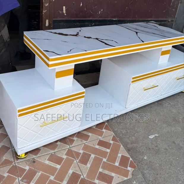 Modern 5ft Tv Cabinet – Marble Sheet Top, Stylish Spacious