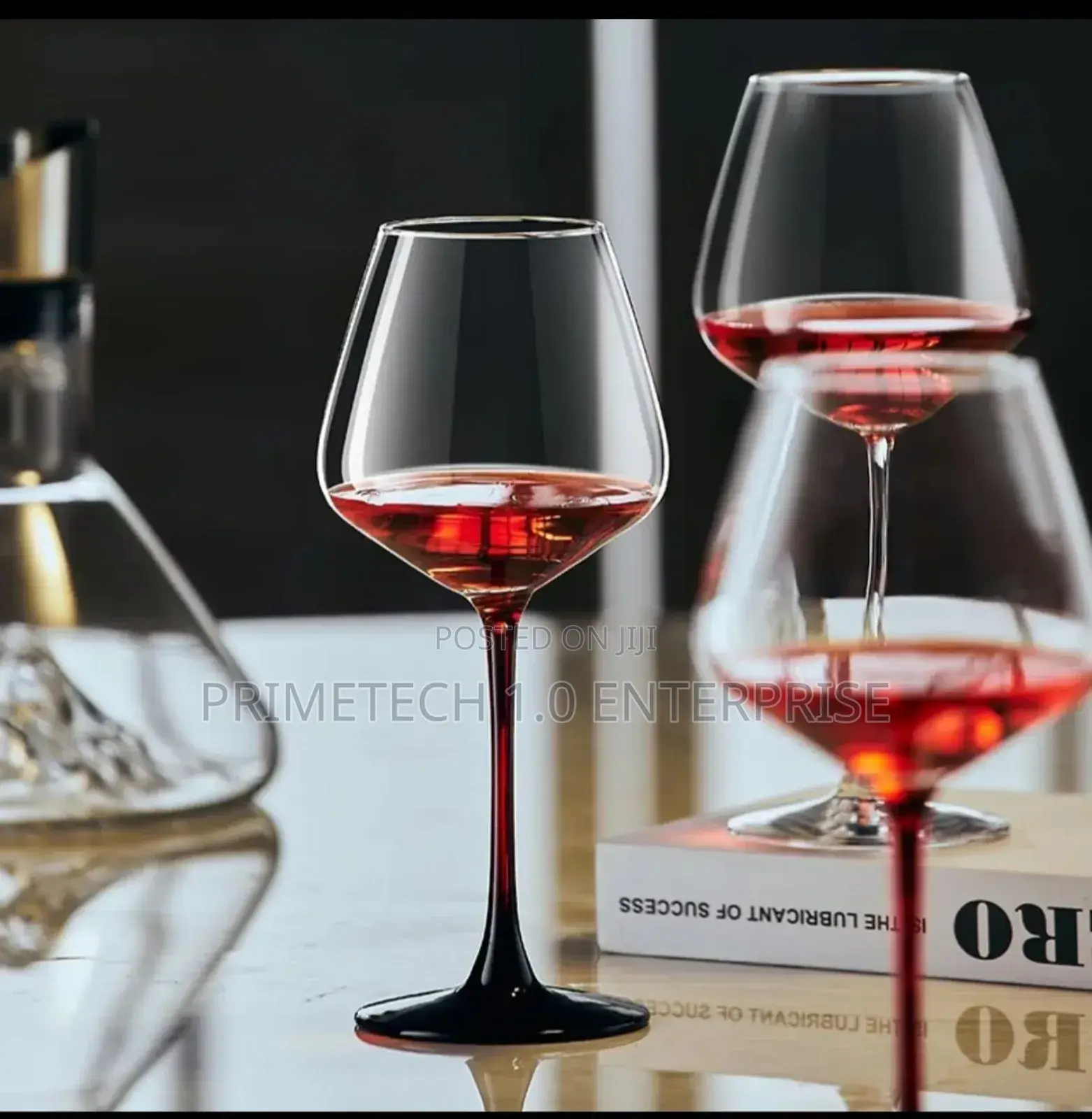 Crystal Wine Glasses -6pcs