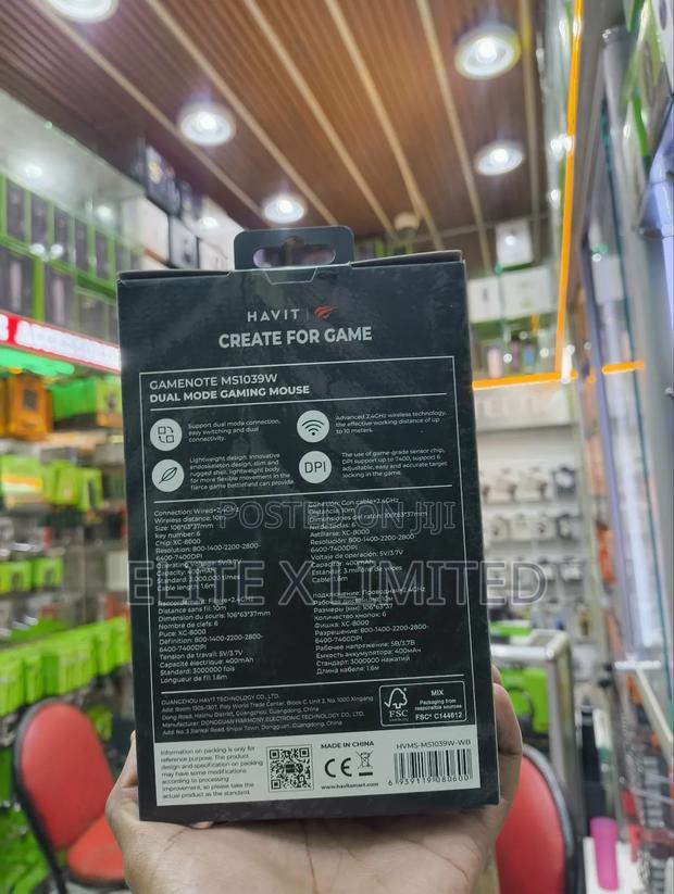 Havit Gamenote Ms1039w Dual Mode Gaming Mouse - thumbnail 2
