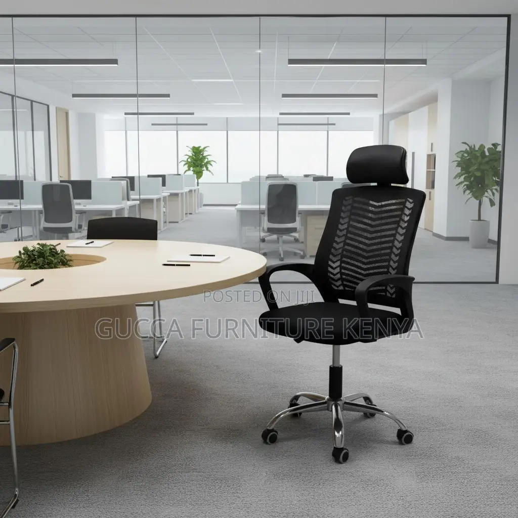 360° Swivel Headrest Mesh Secretary Chair