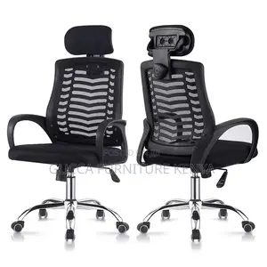 360° Swivel Headrest Mesh Secretary Chair
