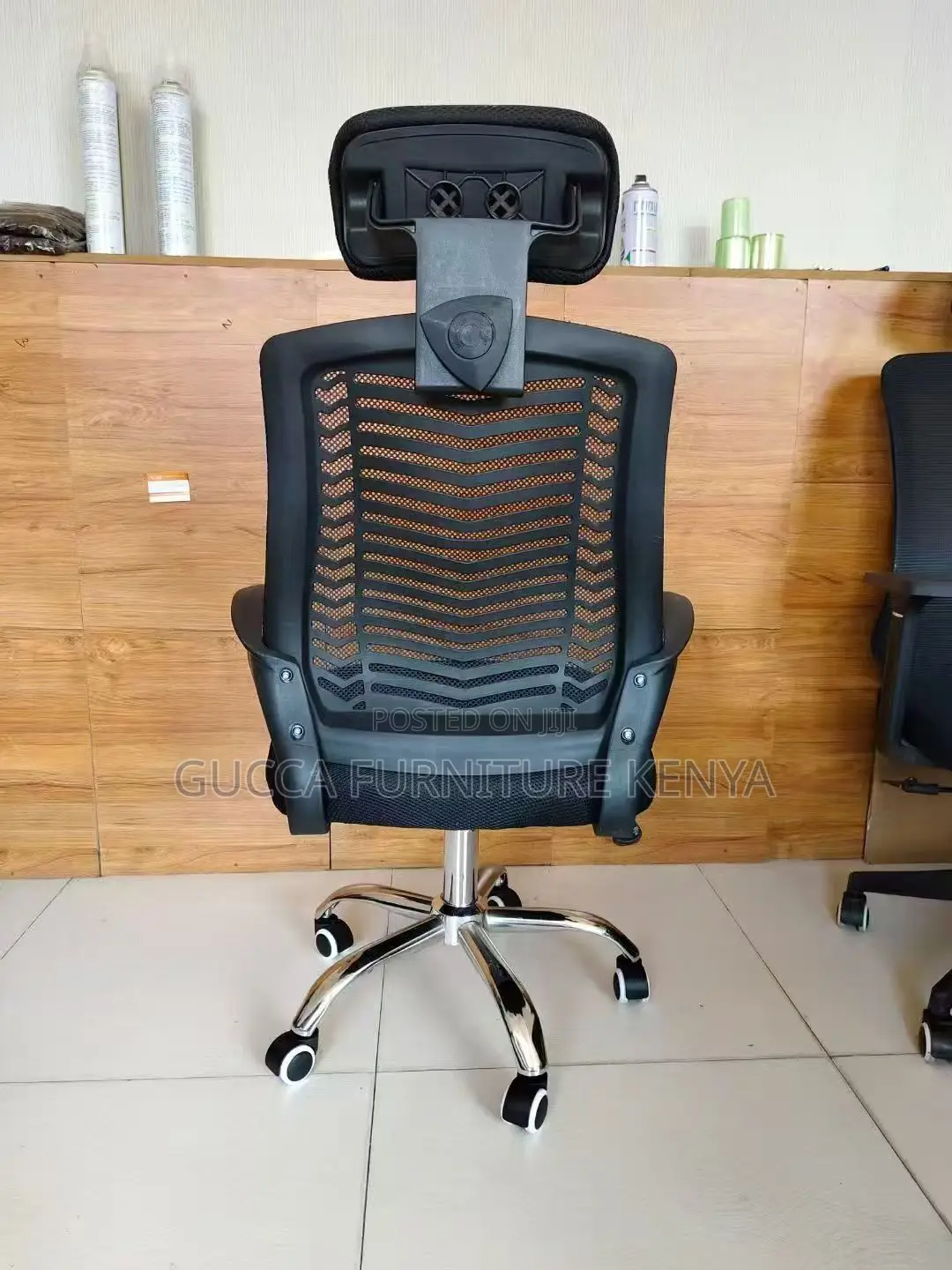 360° Swivel Headrest Mesh Secretary Chair