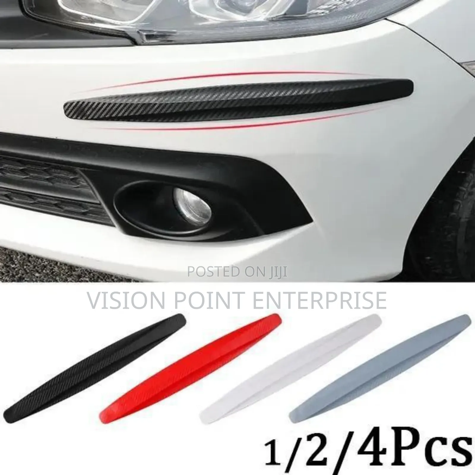 2 Piece Car Bumper Protection Strip