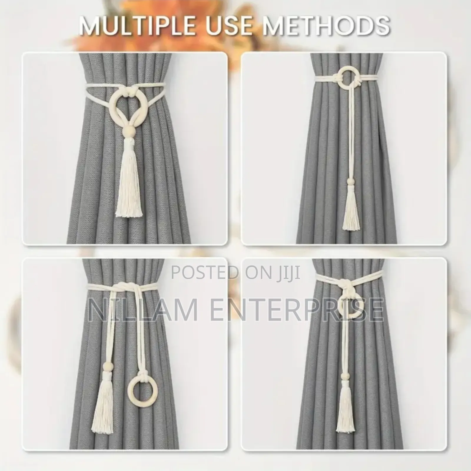 2pcs Curtain Tassel Holdbacks*