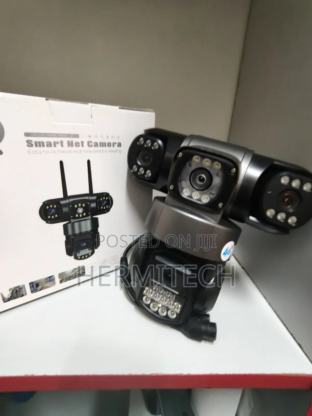 Triple Lens 4g Electric Ethernet Cable With Longer Range Cover PTZCCTV