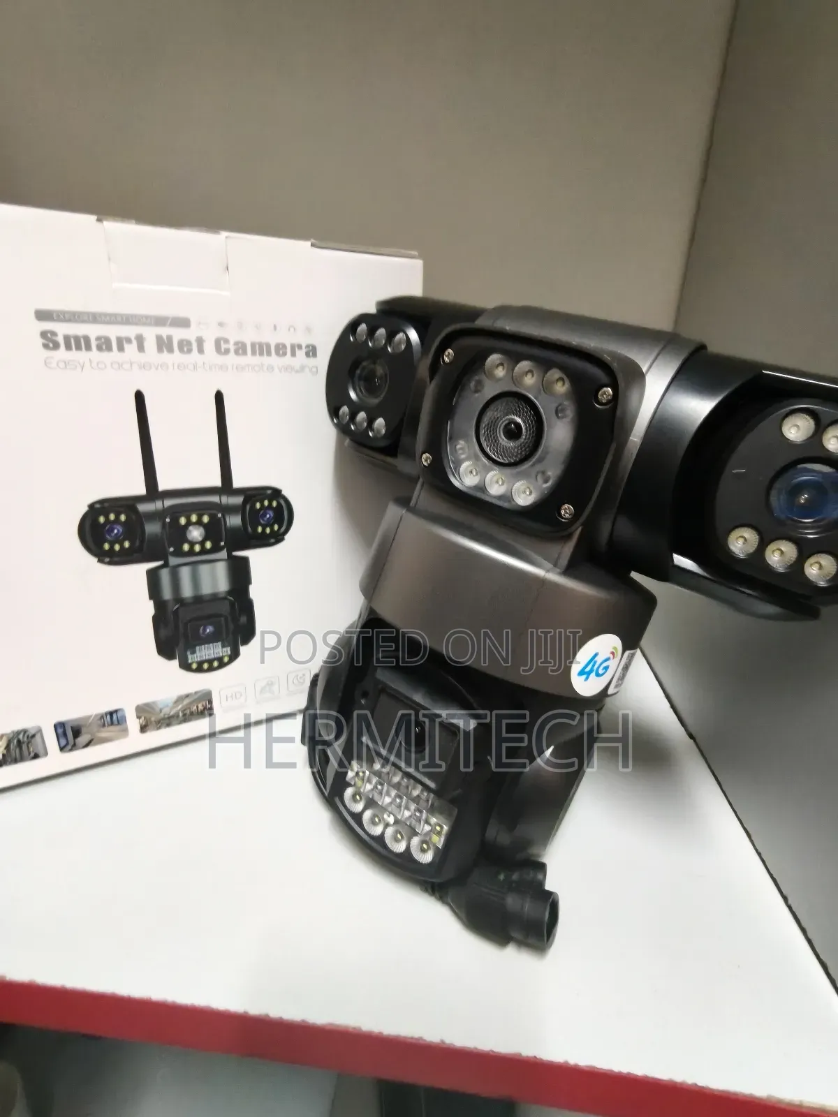 Triple Lens 4g Electric Ethernet Cable With Longer Range Cover PTZCCTV