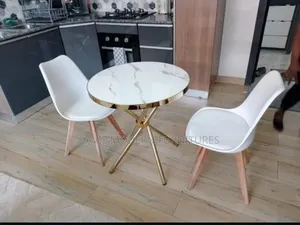 Round Marble -Top Dinning Table
